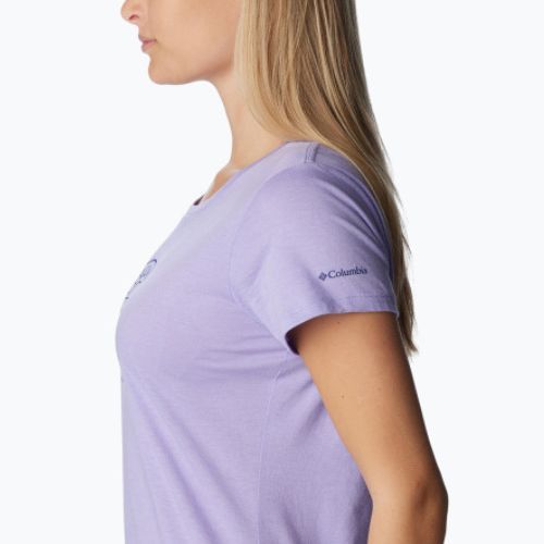 Moteriški trekingo marškinėliai Columbia Daisy Days Graphic purple 1934592535