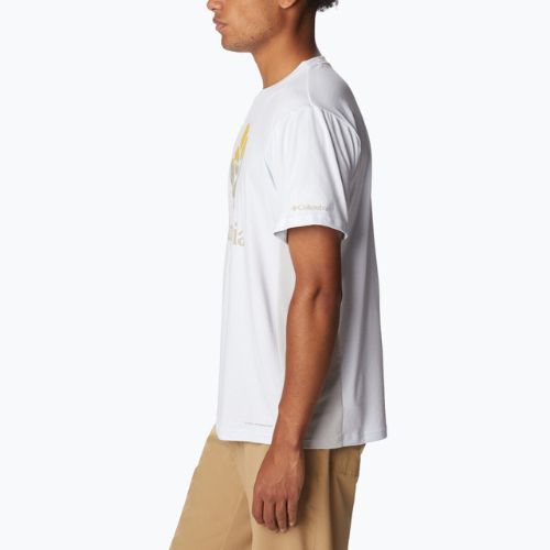 Columbia Zero Ice Cirro-Cool Graphic vyriški trekingo marškinėliai white 1990463