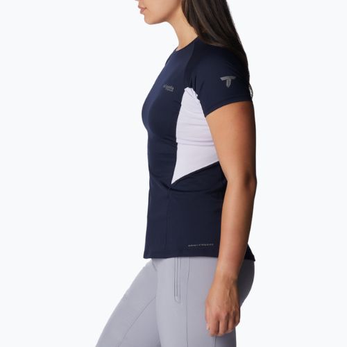 Columbia Titan Pass Ice SS moteriški trekingo marškinėliai tamsiai mėlyni 1991921