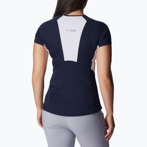 Columbia Titan Pass Ice SS moteriški trekingo marškinėliai tamsiai mėlyni 1991921