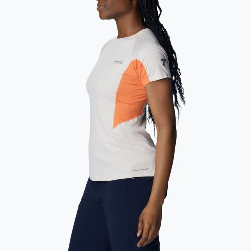 Columbia Titan Pass Ice moteriški trekingo marškinėliai peach blossom/sunset orange 1991921