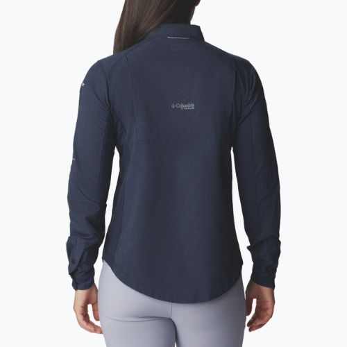 Columbia moteriški marškinėliai Titan Pass Irico tamsiai mėlyni 1991941472