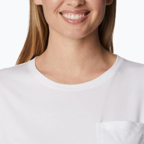 Columbia Boundless Trek moteriški trekingo marškinėliai white 2033481100