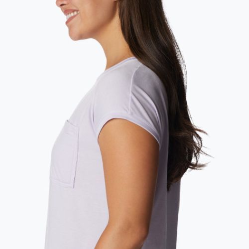 Columbia Boundless Trek moteriški trekingo marškinėliai violetinės spalvos 2033481568