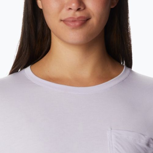 Columbia Boundless Trek moteriški trekingo marškinėliai violetinės spalvos 2033481568