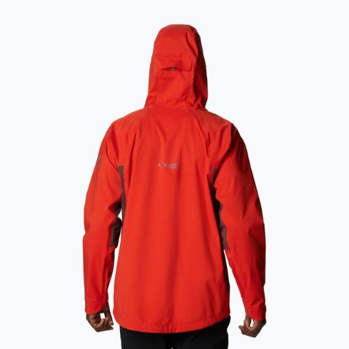 Columbia Mazama Trail vyriška striukė nuo lietaus raudona 2034451