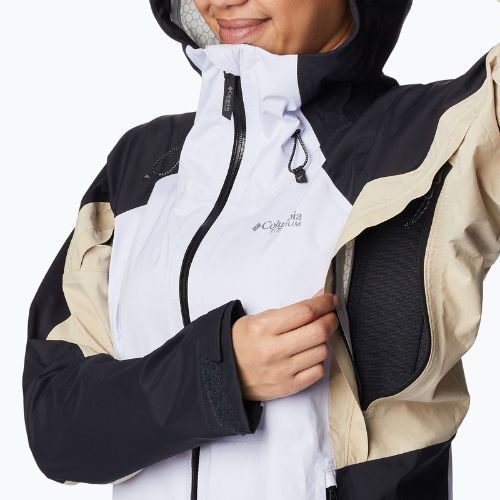 Columbia Mazama Trail moteriška striukė nuo lietaus juoda ir violetinė 2035001569