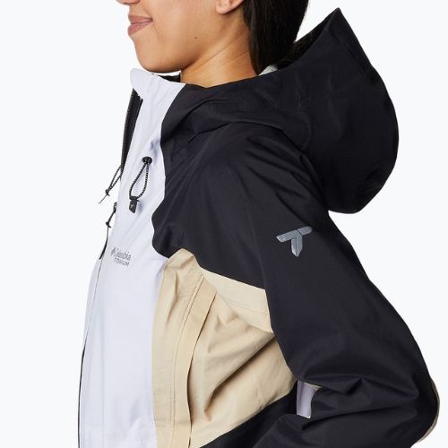 Columbia Mazama Trail moteriška striukė nuo lietaus juoda ir violetinė 2035001569