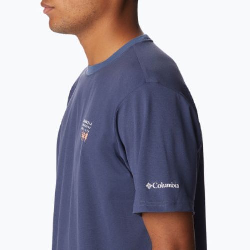 Columbia Legend Trail vyriški trekingo marškinėliai tamsiai mėlyni 2036533