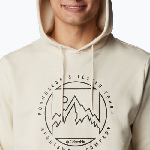 Columbia CSC Graphic Hoodie vyriški sportiniai džemperiai beige 2040621