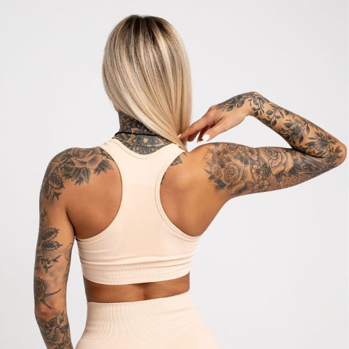 Gym Glamour Compress Almond 464 fitneso liemenėlė