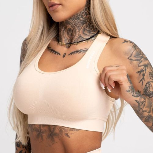 Gym Glamour Compress Almond 464 fitneso liemenėlė