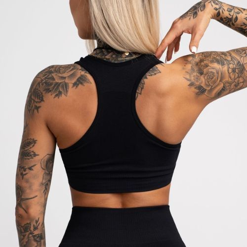 Gym Glamour Compress Black 458 fitneso liemenėlė