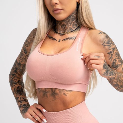 Gym Glamour Compress Rose Tan 462 fitneso liemenėlė