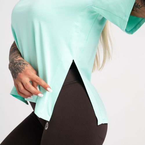 Moteriški treniruočių marškinėliai Gym Glamour Glamour Mint 420