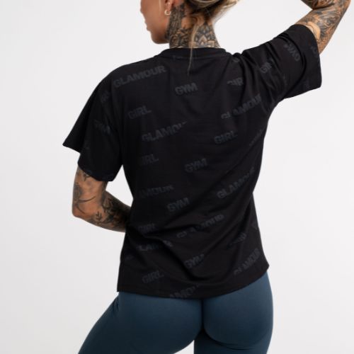 Moteriški treniruočių marškinėliai Gym Glamour Glamour Original 416