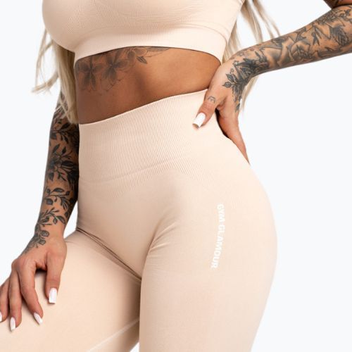 Moteriškos treniruočių tamprės Gym Glamour Compress Almond 456
