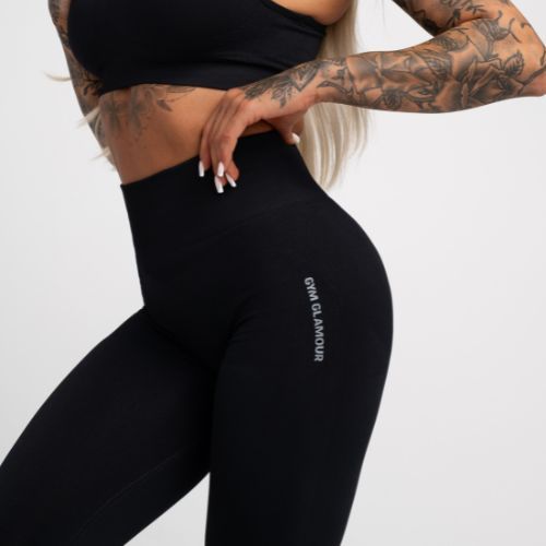 Moteriškos treniruočių tamprės Gym Glamour Compress Black 450