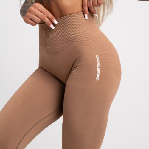 Moteriškos treniruočių tamprės Gym Glamour Compress Cappuccino 452