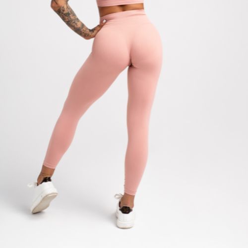 Moteriškos treniruočių tamprės Gym Glamour Compress Rose Rose Tan 454