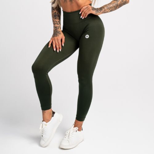 Moteriškos treniruočių tamprės Gym Glamour Flexible Khaki 430