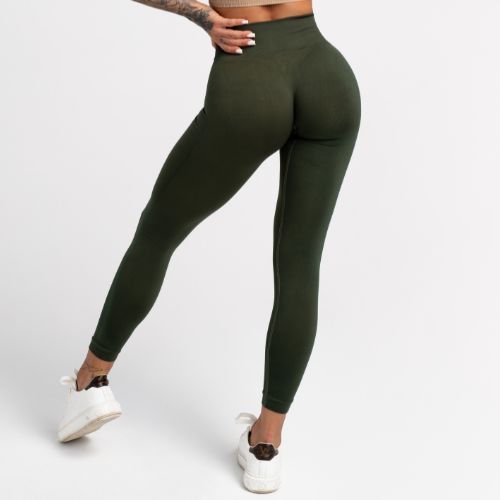Moteriškos treniruočių tamprės Gym Glamour Flexible Khaki 430