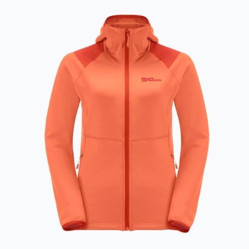 Jack Wolfskin moteriška trekingo striukė Kolbenberg Hooded FZ orange 1711071