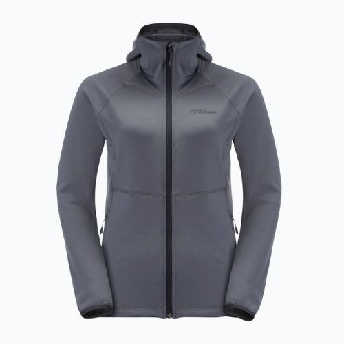 Jack Wolfskin moteriška trekingo striukė Kolbenberg Hooded FZ grey 1711071