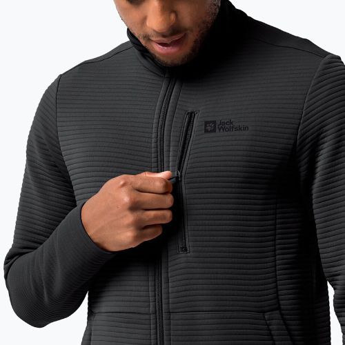 Jack Wolfskin vyriški sportiniai marškinėliai Modesto trekking, juodi 1706483