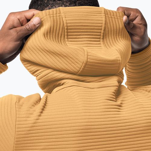 Vyriški džemperiai Jack Wolfskin Modesto Trekking su gobtuvu geltonos spalvos 1706493