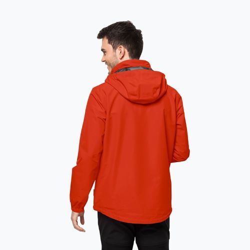 Jack Wolfskin vyriška striukė nuo lietaus Stormy Point 2L raudona 1111142