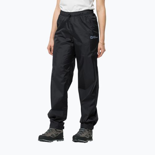 Jack Wolfskin Rainy Day kelnės nuo lietaus juodos 1112741