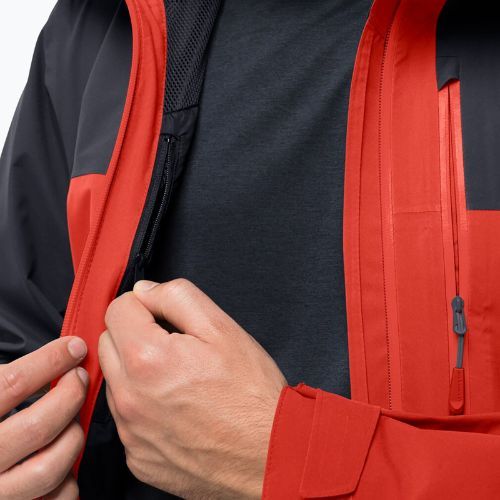 Jack Wolfskin vyriška lietaus striukė Go Hike raudona 1114051