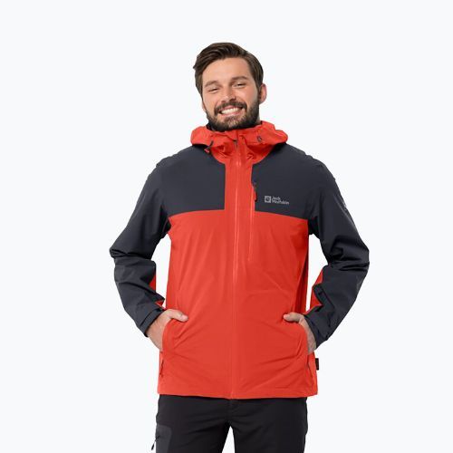 Jack Wolfskin vyriška lietaus striukė Go Hike raudona 1114051