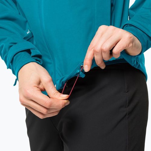 Jack Wolfskin Highest Peak moteriška striukė nuo lietaus, mėlyna 1115121_1281_001