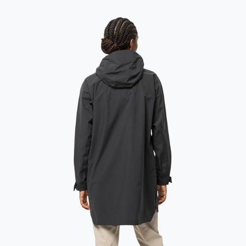 Jack Wolfskin moteriška striukė nuo lietaus Goldgewann Parka black 1115731_6350_002