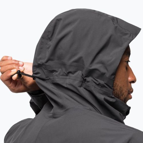 Jack Wolfskin vyriška striukė nuo lietaus Goldgewann Parka black 1115741_6350_003