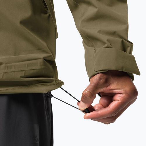 Jack Wolfskin vyriška lietpalčio striukė Mainkai, ruda 1115761