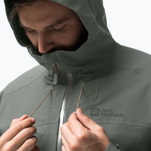 Jack Wolfskin vyriška striukė nuo lietaus Kammweg 3L Jkt M žalia 1115831
