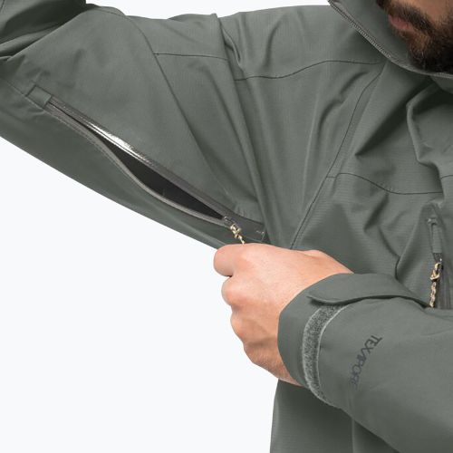 Jack Wolfskin vyriška striukė nuo lietaus Kammweg 3L Jkt M žalia 1115831