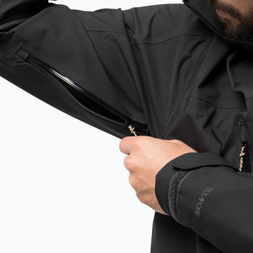 Jack Wolfskin vyriška striukė nuo lietaus Kammweg 3L Jkt M pilka 1115831