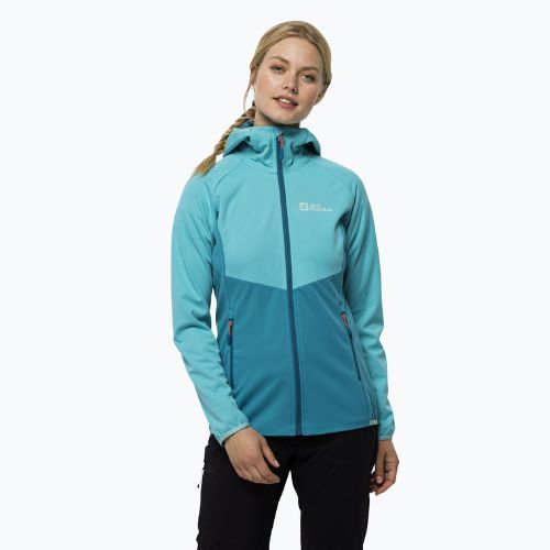 Jack Wolfskin moteriška Go Hike Softshell striukė mėlyna 1306862