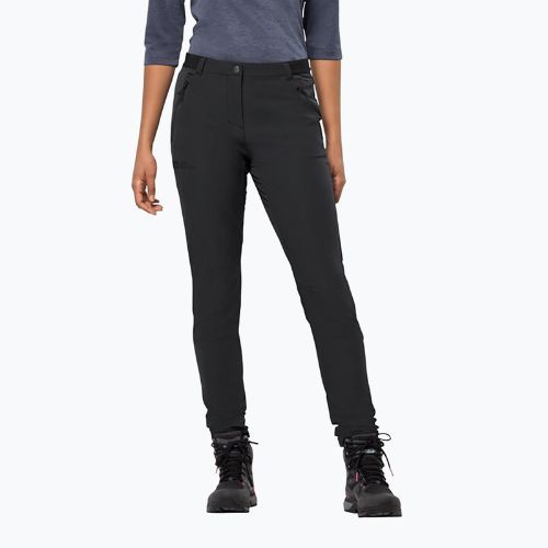 Jack Wolfskin moteriškos softshello kelnės Geigelstein Slim juodos 1507741