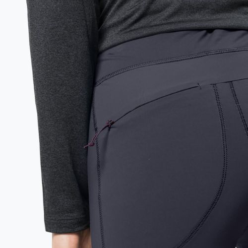 Moteriškos trekingo pėdkelnės Jack Wolfskin Salmaser Tights pilkos 1507781