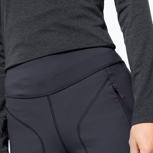 Moteriškos trekingo pėdkelnės Jack Wolfskin Salmaser Tights pilkos 1507781