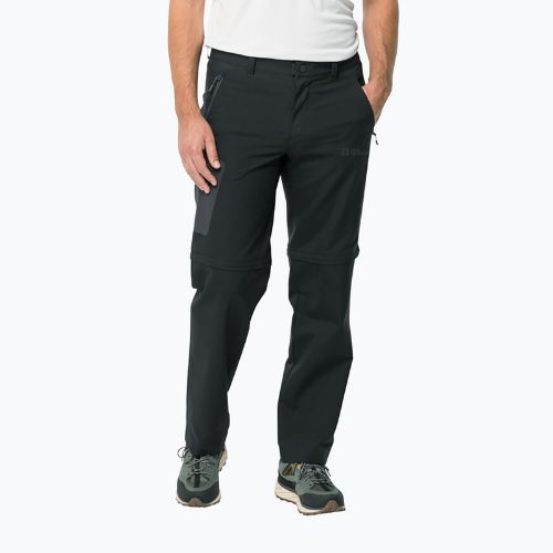 Vyriškos trekingo kelnės Jack Wolfskin Active Track Zip Off grey 1508241