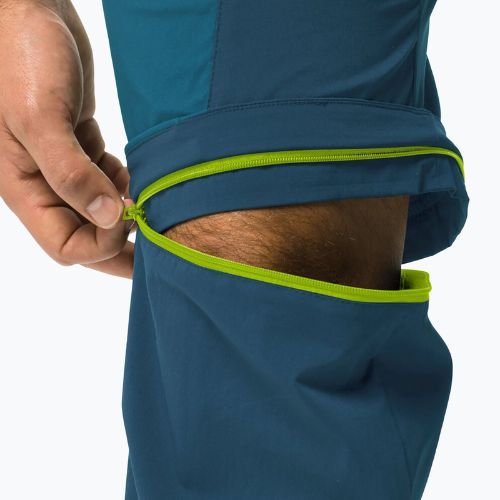 Vyriškos softshello kelnėsJack Wolfskin Glastal Zip Away navy blue 1508301