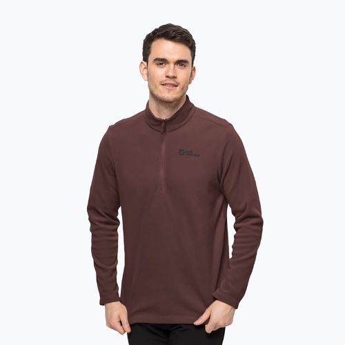 Jack Wolfskin vyriški sportiniai marškinėliai Taunus HZ kaštoninės spalvos 1709522