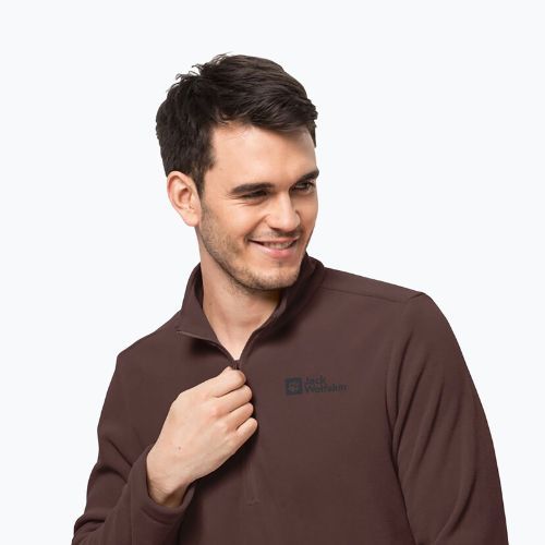 Jack Wolfskin vyriški sportiniai marškinėliai Taunus HZ kaštoninės spalvos 1709522