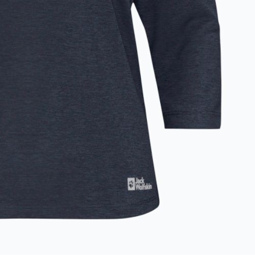 Jack Wolfskin moteriški marškinėliai Jwp 3/4 navy blue 1806655